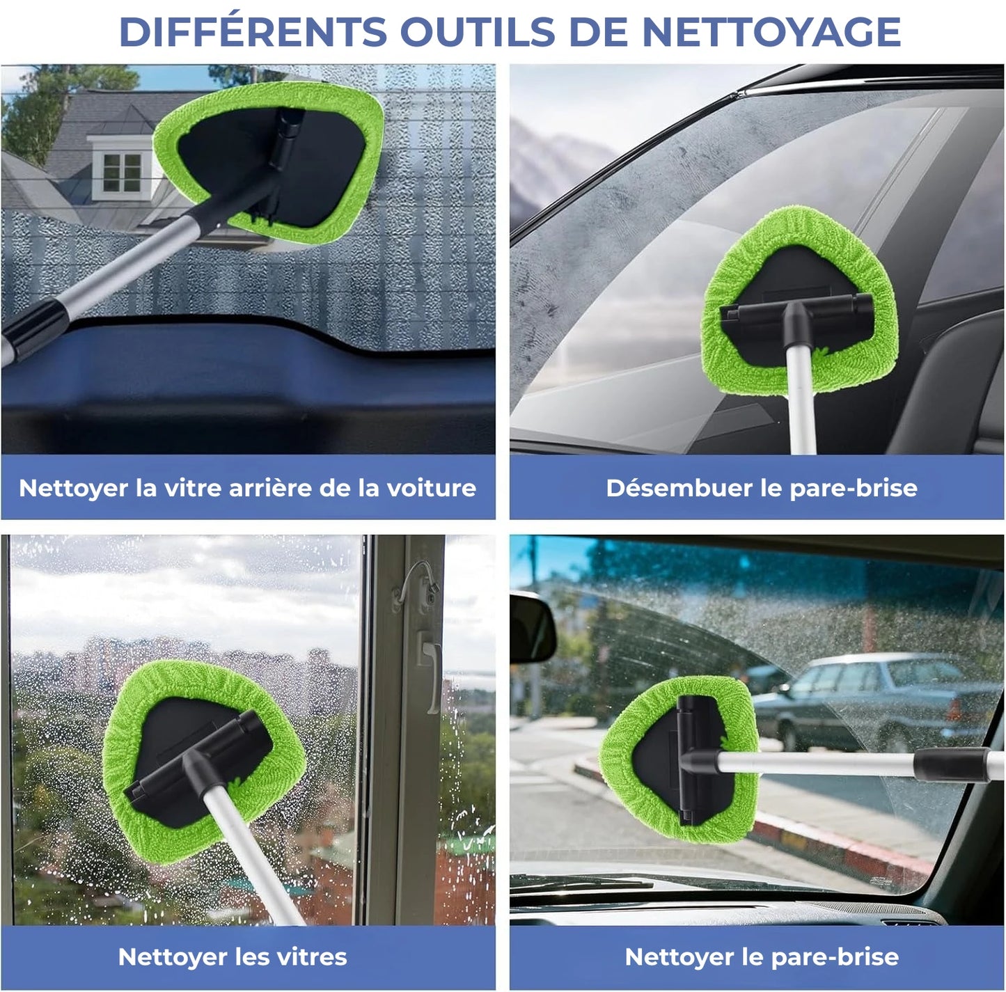 Kit de nettoyage pour vitre Carivys