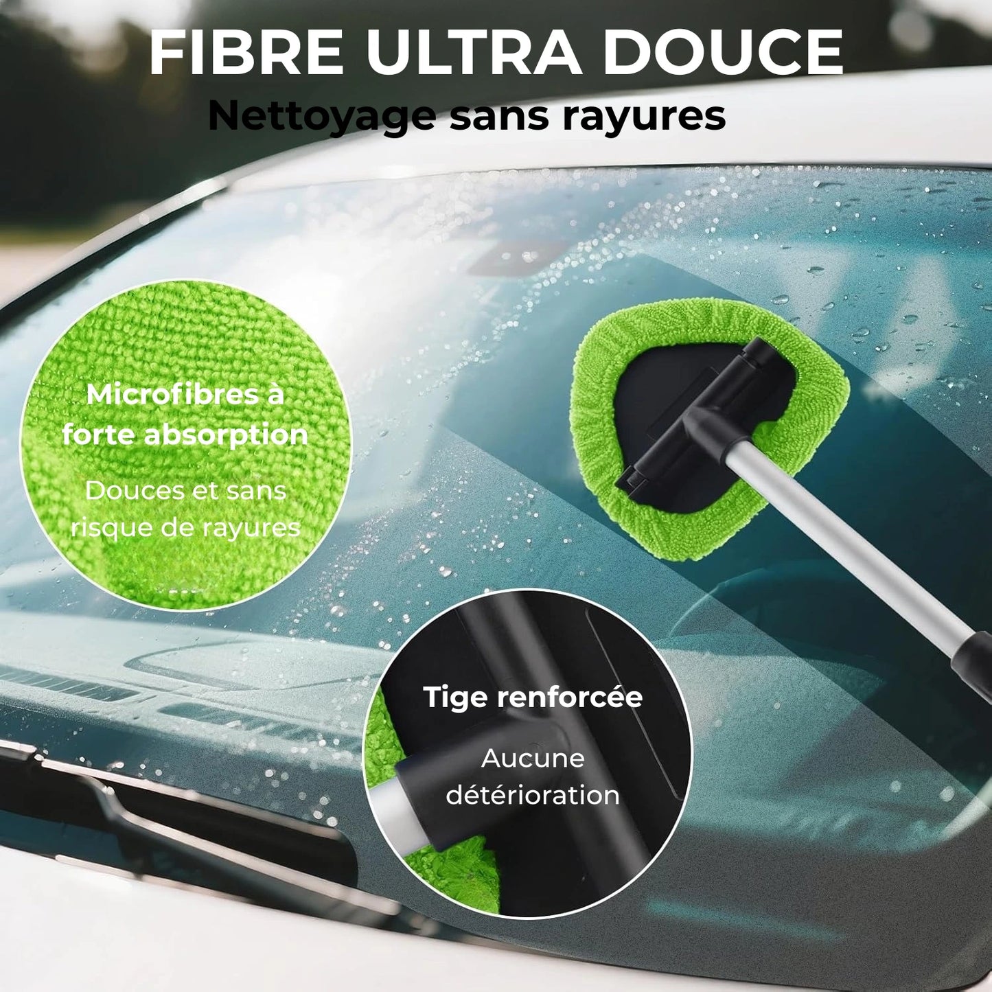 Kit de nettoyage pour vitre Carivys
