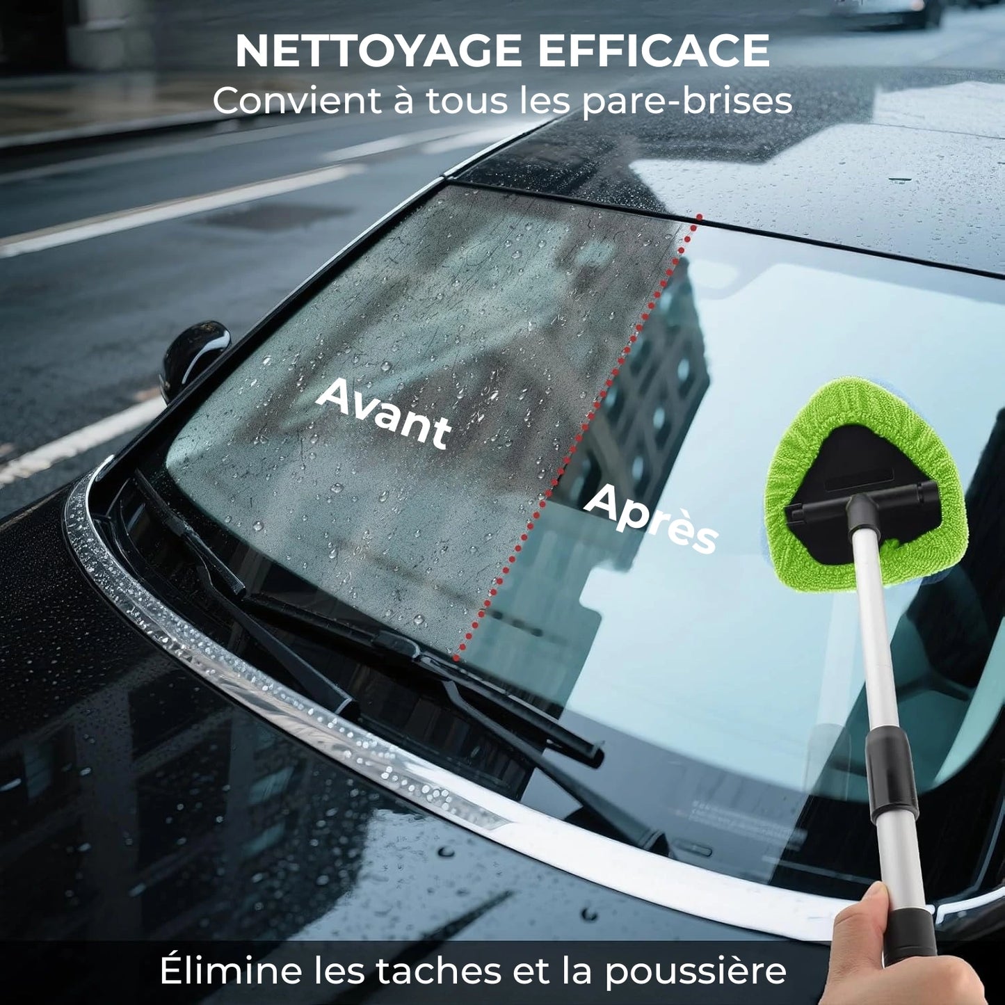 Kit de nettoyage pour vitre Carivys